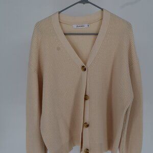 Anrabess ribbed v neck cardigan  size M